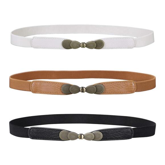 Accessories - Women Skinny Elastic Stretch Belt For Dresses Retro Ladies Waist Vintage 1394